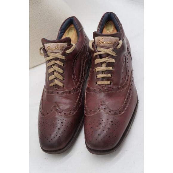 Men’s Stefano Branchini Trofeo Wingtip Lace Up Burgundy Shoes Size US 11 main image 5